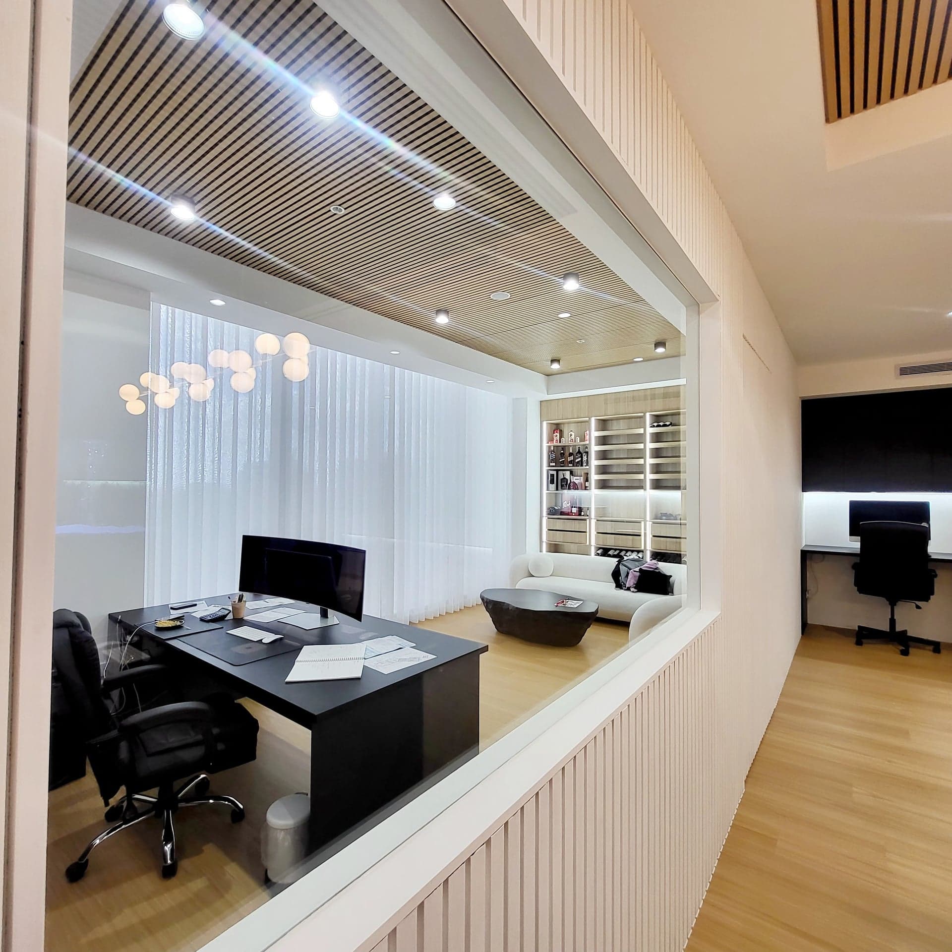 Office workspace area